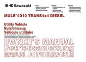 Kawasaki Mule 4010 Trans 4x4 Diesel Betriebsanleitung