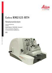 Leica Biosystems 14 0457 80100 Gebrauchsanweisung