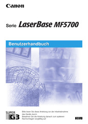 Canon LaserBase MF5700 Serie Benutzerhandbuch
