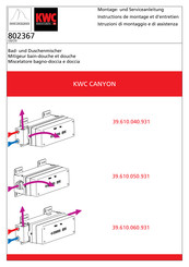 KWC CANYON Montage- Und Serviceanleitung