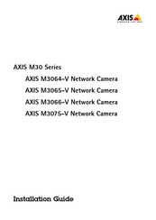 Axis Communications M3065-V Installationsanleitung
