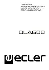Ecler DLA600 Bedienungsanleitung