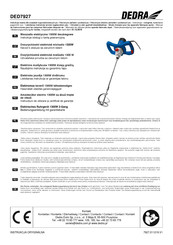 DEDRA DED7927 Bedienungsanleitung Mit Garantiekarte
