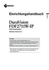 Eizo DuraVision FDF2711W Einrichtungshandbuch