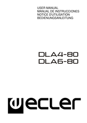 Ecler DLA4-80 Bedienungsanleitung