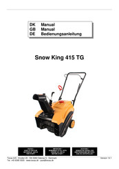 Texas A/S Snow King 415 TG Bedienungsanleitung