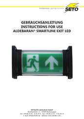 Seto Aldebaran SMARTLINE RP72 LED Gebrauchsanleitung