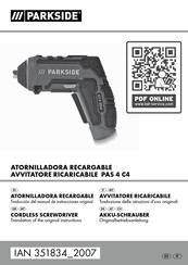 Parkside PAS 4 C4 Originalbetriebsanleitung