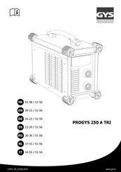 Gys PROGYS 250 A TRI Bedienungsanleitung
