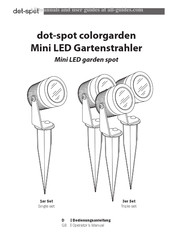 dot-spot colorgarden 3er Set Bedienungsanleitung