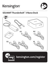 Kensington SD2400T Thunderbolt 3 Nano Dock Bedienungsanleitung