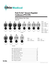 Ohio Medical Push-To-Set Gebrauchsanweisung