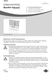 DOYMA Quadro-Secura Basic MB-R4+ Einbauhinweise