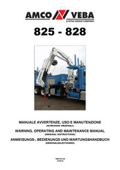 AMCO VEBA 825 Anweisungs- Bedienungs Und Wartungshandbuch