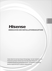 Hisense ADT Serie Gebrauchs- Und Installationsanleitung