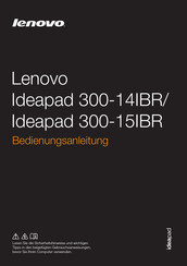 Lenovo Ideapad 300-15IBR Bedienungsanleitung