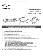 Vuzix Wrap 1200VR Kurzanleitung