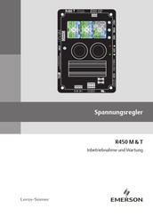 Emerson Leroy-Somer R450 Inbetriebnahme Und Wartung