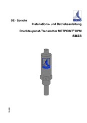 Beko METPOINT DPM SD23 Installations-Und Betriebsanleitungen