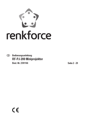 Renkforce RF-PJ-200 Bedienungsanleitung