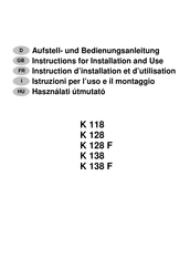 Wamsler K 138 F Aufstell- Und Bedienungsanleitung