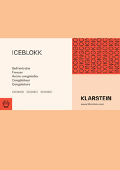 Klarstein 10034436 Handbuch