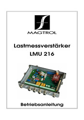 Magtrol LMU 216 Betriebsanleitung