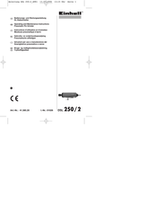 EINHELL DSL 250/2 Bedienungs- Und Wartungsanleitung