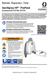 Graco SaniSpray HP ProPack Betrieb, Reparatur, Teile