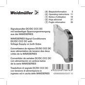 Weidmuller WAS4 CVC DC 0 Beipackinformation
