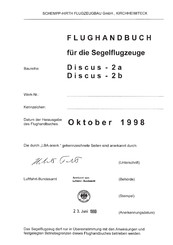Schempp-Hirth Flugzeugbau Discus-2a Flughandbuch