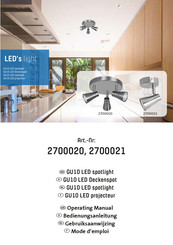 LED's light 2700021 Bedienungsanleitung