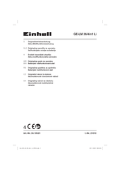 EINHELL GE-LM 36/4in1 Li Originalbetriebsanleitung