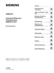 Siemens SIMATIC CC712 Betriebsanleitung