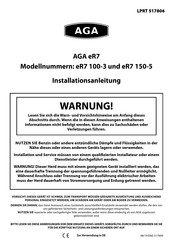 AGA eR7 150-5 Installationsanleitung