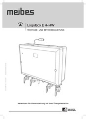 Meibes LogoEco E H-HW Montage- Und Betriebsanleitung