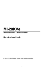 Sourcetronic MI-20KV Benutzerhandbuch