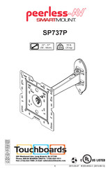 peerless-AV SMARTMOUNT SP737P Bedienungsanleitung