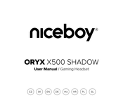 Niceboy ORYX X500 SHADOW Anleitung