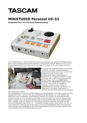 Tascam US-32 Bedienungsanleitung