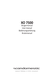 Scandomestic XO 7500 Bedienungsanleitung