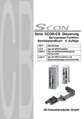 IAI SCON-CB Serie Betriebshandbuch