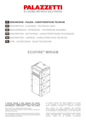 Palazzetti Ecofire Miriam Beschreibung, Reinigung, Technische Angaben