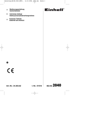 EINHELL 01018 Bedienungsanleitung