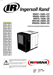 Ingersoll-Rand Nirvana IRN75 160K 2S Bedienungsanleitung