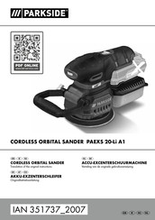 Parkside PAEXS 20-Li A1 Originalbetriebsanleitung