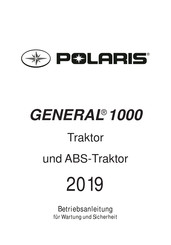 Polaris GENERAL 1000 2019 Betriebsanleitung Für Wartung Und Sicherheit