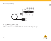 Behringer U-Control UCA202 Bedienungsanleitung