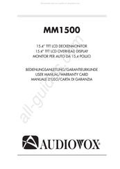 Audiovox MM1500 Bedienungsanleitung, Garantie