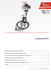 Bühler technologies Pressotronik PT77 Serie Kurzanleitung